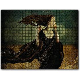 Cakapuzzle Makas Kadın Soyut Resim 1000 Parça Puzzle