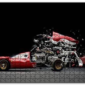 Cakapuzzle Makine Mühendisliği Tasarımı Görseli Mdf 120 Parça Puzzle