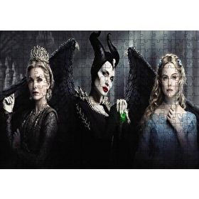 Cakapuzzle Maleficent Kadınları Görseli Mdf 255 Parça Puzzle