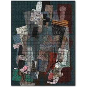 Cakapuzzle Man With A Pipe 1915 By Pablo Picasso Ahşap 255 Parça Puzzle