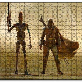 Cakapuzzle Mandalorian Ig 11 Star Wars Karakterleri Mdf 120 Parça Puzzle