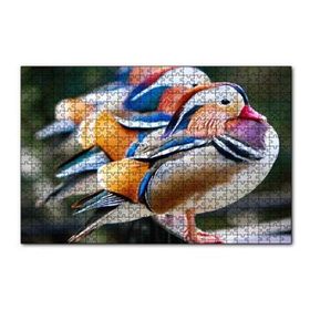 Cakapuzzle Mandarin Ördekleri 120 Parça Ahşap Puzzle