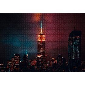 Cakapuzzle Manhattan Empire State Binası Gece Görünüş Mdf 1000 Parça Puzzle
