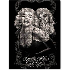 Cakapuzzle Manriy Monroe Içindeki Mutsuz Maske Görseli 120 Parça Puzzle