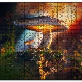 Cakapuzzle Mantar ve Örümcek Makro Mdf 1000 Parça Puzzle