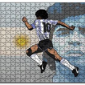 Cakapuzzle Maradona Arjantin Milli Takımı Mdf 120 Parça Puzzle