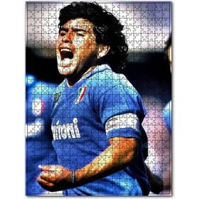Cakapuzzle Maradona Napoli Takımı Kaptanı Ahşap 255 Parça Puzzle
