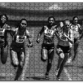 Cakapuzzle Maraton Yarışçıları Ahşap 1000 Parça Puzzle