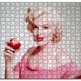 Cakapuzzle Marilyn Monroe Isırılmış Elma Mdf 1000 Parça Puzzle