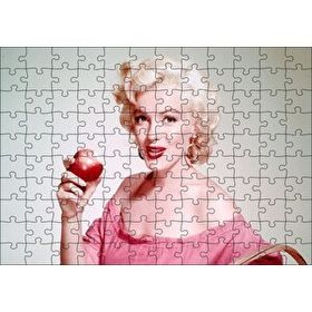 Cakapuzzle Marilyn Monroe Isırılmış Elma Mdf 120 Parça Puzzle