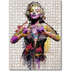 Cakapuzzle Marilyn Monroe Kalp Görseli 255 Parça Puzzle