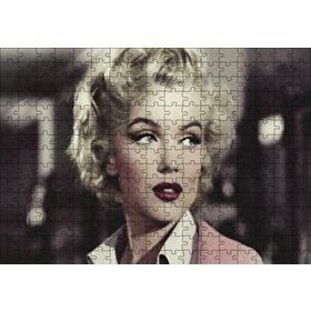 Cakapuzzle Marilyn Monroe Pembe Elbiseli Portre 120 Parça Ahşap Puzzle