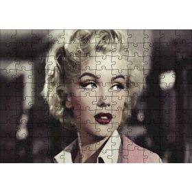 Cakapuzzle Marilyn Monroe Pembe Elbiseli Portre 120 Parça Ahşap Puzzle