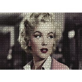 Cakapuzzle Marilyn Monroe Pembe Elbiseli Portre 120 Parça Ahşap Puzzle