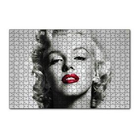 Cakapuzzle Marilyn Monroe Yakın Plan Kırmızı Dudaklar 120 Parça Ahşap Puzzle