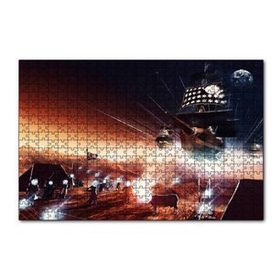 Cakapuzzle Marsta İnsan Yaşamı ve Gemiler 120 Parça Ahşap Puzzle