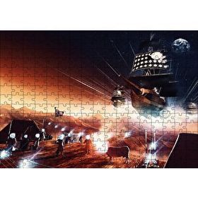 Cakapuzzle Marsta İnsan Yaşamı ve Gemiler 120 Parça Ahşap Puzzle