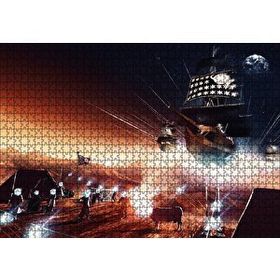 Cakapuzzle Marsta İnsan Yaşamı ve Gemiler 120 Parça Ahşap Puzzle