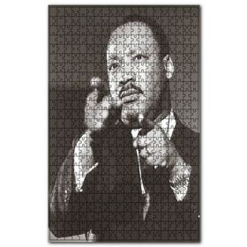 Cakapuzzle Martin Luther King Siyah Beyaz Ahşap 500 Parça Puzzle