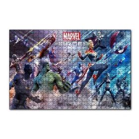 Cakapuzzle Marvel Kahramanları 120 Parça Ahşap Puzzle