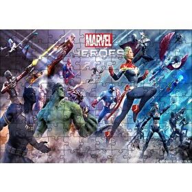 Cakapuzzle Marvel Kahramanları 120 Parça Ahşap Puzzle