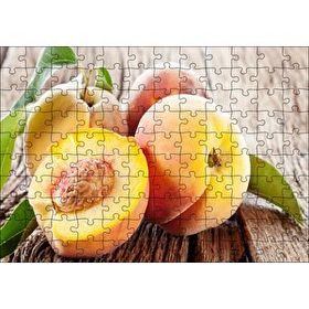 Cakapuzzle Masa Üstünde Şeftali Görseli Mdf 120 Parça Puzzle