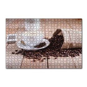 Cakapuzzle Masada Kahve Çekirdekleri ve Latte 120 Parça Ahşap Puzzle