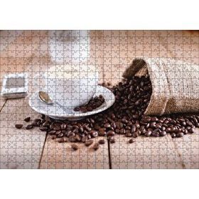 Cakapuzzle Masada Kahve Çekirdekleri ve Latte 120 Parça Ahşap Puzzle