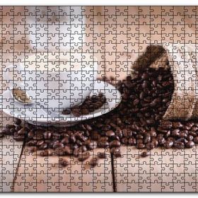Cakapuzzle Masada Kahve Çekirdekleri ve Latte Mdf 1000 Parça Puzzle