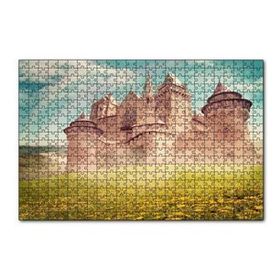 Cakapuzzle Masallar Ülkesi Kale ve Gökkuşağı 120 Parça Ahşap Puzzle