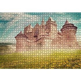 Cakapuzzle Masallar Ülkesi Kale ve Gökkuşağı 120 Parça Ahşap Puzzle