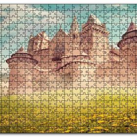 Cakapuzzle Masallar Ülkesi Kale ve Gökkuşağı Mdf 120 Parça Puzzle
