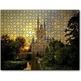 Cakapuzzle Masallar Ülkesi Şatosu ve Günbatımı Mdf 1000 Parça Puzzle