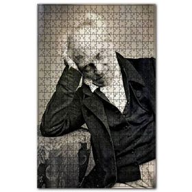Cakapuzzle Masaya Yaslanmış Artur Şopenhager Ahşap 1000 Parça Puzzle