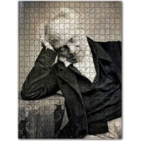 Cakapuzzle Masaya Yaslanmış Artur Şopenhager Ahşap 1000 Parça Puzzle