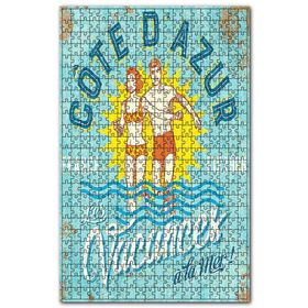 Cakapuzzle Masmavi Deniz Sıck Kumsal Tati Görseli Ahşap 255 Parça Puzzle