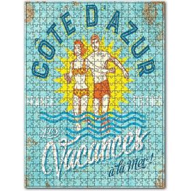 Cakapuzzle Masmavi Deniz Sıck Kumsal Tati Görseli Ahşap 255 Parça Puzzle
