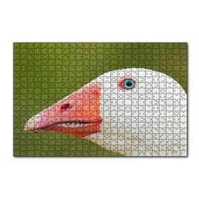 Cakapuzzle Mavi Gözlü Kaz Yakın Plan 120 Parça Ahşap Puzzle
