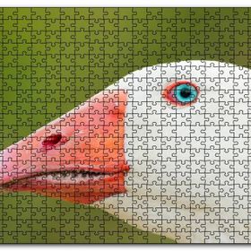 Cakapuzzle Mavi Gözlü Kaz Yakın Plan Mdf 120 Parça Puzzle