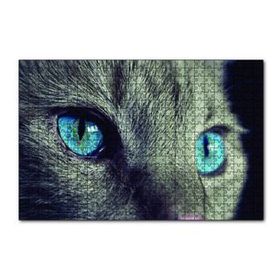 Cakapuzzle Mavi Gözlü Kedi 120 Parça Ahşap Puzzle