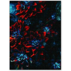 Cakapuzzle Mavi Kırmızı Çiçekler 120 Parça Puzzle