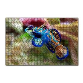 Cakapuzzle Mavi Mandarin Balığı 120 Parça Ahşap Puzzle