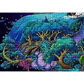 Cakapuzzle Mavi Mor Temalı Tabiat Mdf 1000 Parça Puzzle