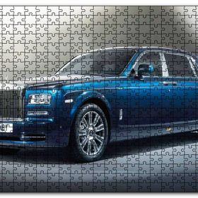 Cakapuzzle Mavi Rolls Royce Görseli Mdf 1000 Parça Puzzle