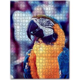 Cakapuzzle Mavi Sarı Beyaz Papağan 1000 Parça Puzzle