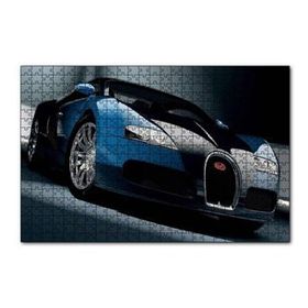 Cakapuzzle Mavi Siyah Bugatti 120 Parça Ahşap Puzzle