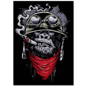 Cakapuzzle Maymun Grafiti Görsel Mdf 1000 Parça Puzzle