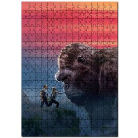 Cakapuzzle Maymun Kral Kong Canavar Kafatası Adası Mdf 120 Parça Puzzle