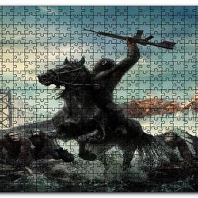 Cakapuzzle Maymunlar Cehennemi Sezar Silahlı Komutan Mdf 120 Parça Puzzle