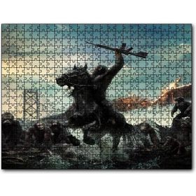 Cakapuzzle Maymunlar Cehennemi Sezar Silahlı Komutan Mdf 500 Parça Puzzle